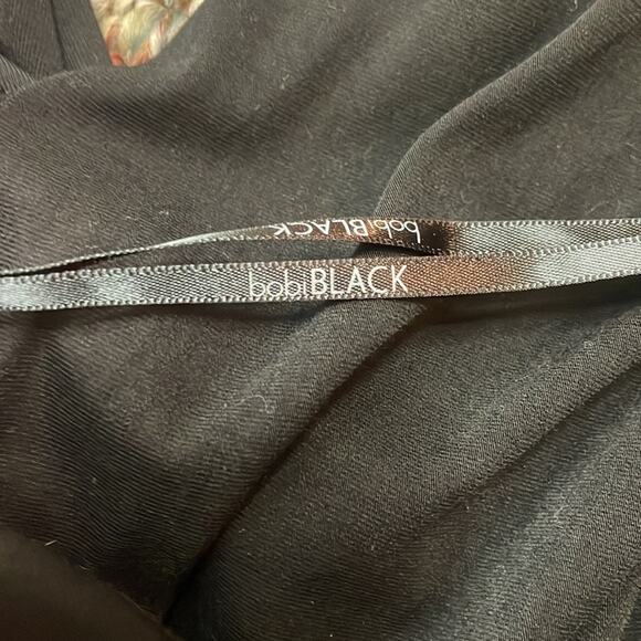 Bobi black Los Angeles black jogger jumpsuit. Unique wrap top - Picture 7 of 8